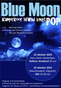 poster Blue Moon Ameland